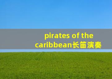 pirates of the caribbean长笛演奏